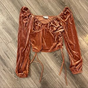 Nordstrom velvet top